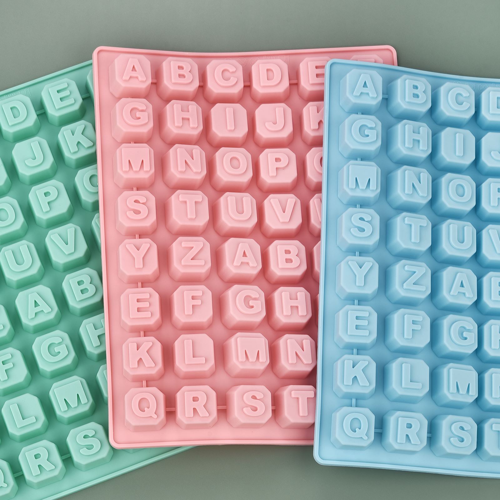 Soap Making Utensils - 48 Letter Enghish Alphabet letter Silicone