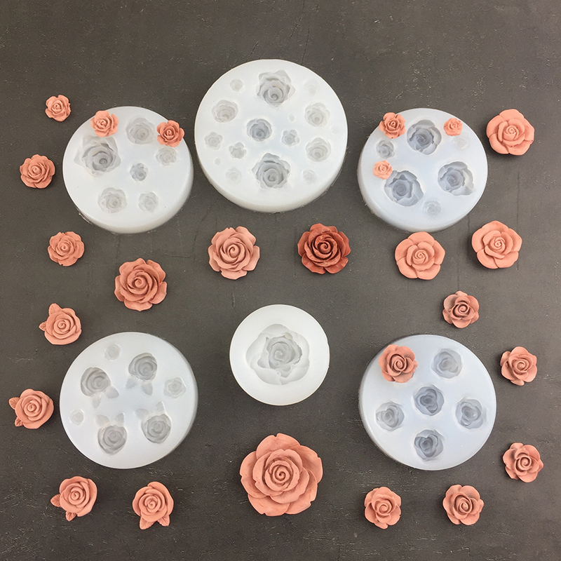 3D Rose Flower Shape Leaf Sili - Soap Making Utensils 评论和价格