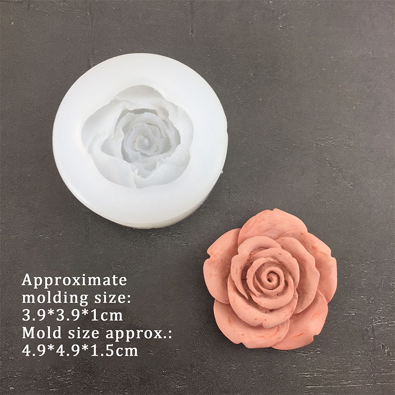 3D Rose Flower Shape Leaf Sili - Soap Making Utensils 评论和价格