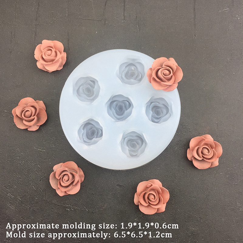 3D Rose Flower Shape Leaf Sili - Soap Making Utensils 评论和价格