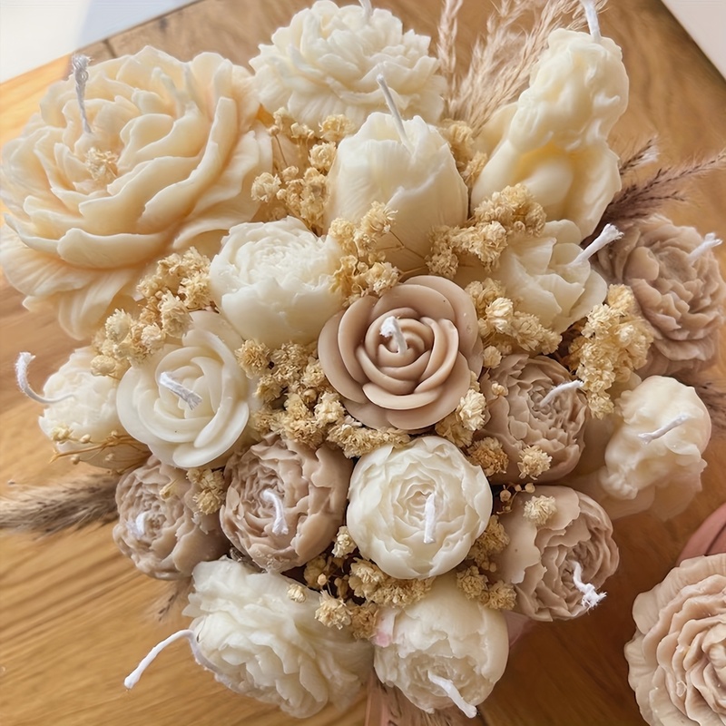 3Set of floral silicone candle - Soap Making Scents 评论和价格