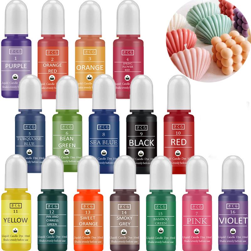 10ml/Bottle Candle Wax Pigment - Soap Making Dye 评论和价格