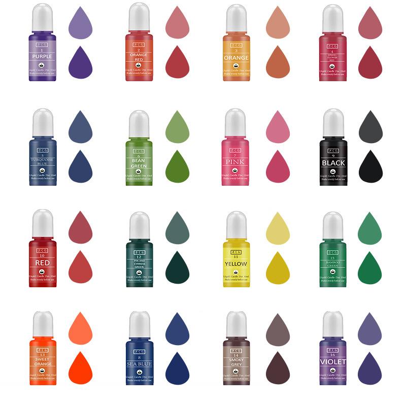 10ml/Bottle Candle Wax Pigment - Soap Making Dye 评论和价格