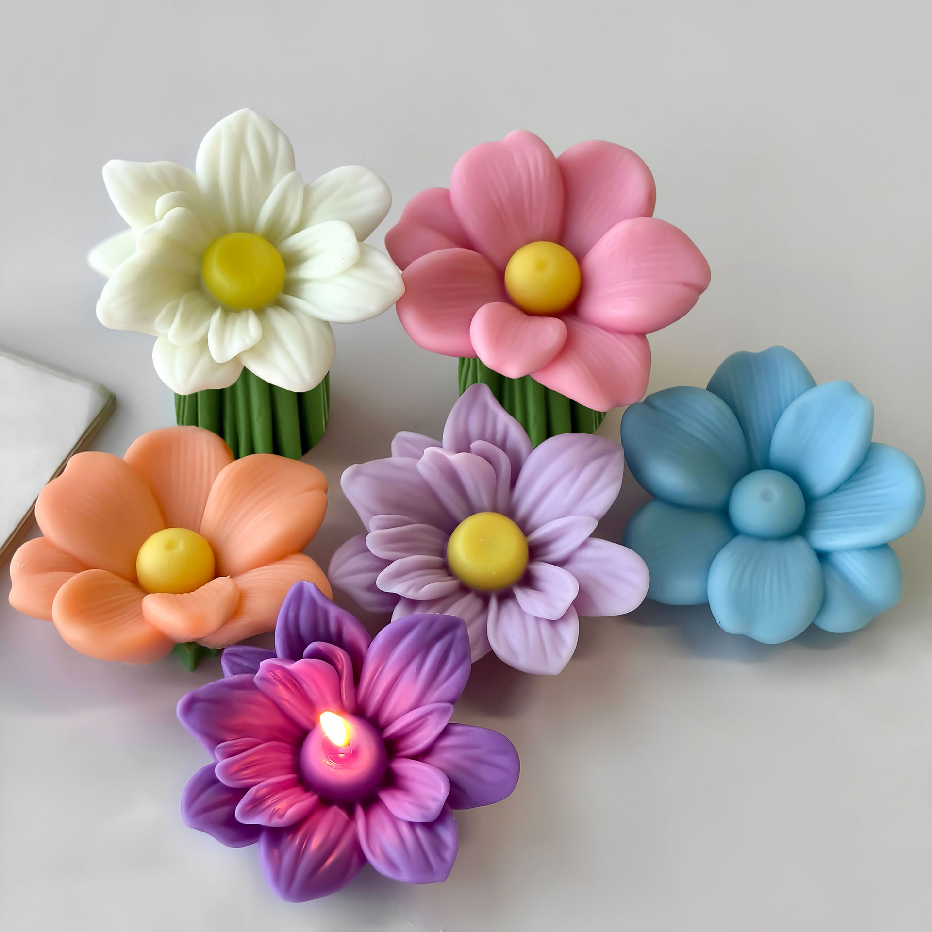 DIY Flowers Aroma Candle Silic - Soap Making Scents 评论和价格