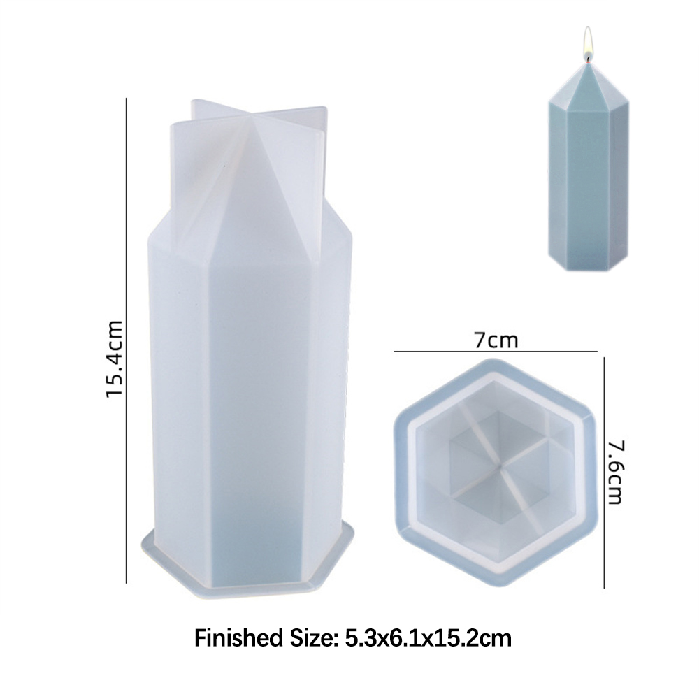 3D Hexagonal Column Candle Mol - Soap Making Lab 评论和价格