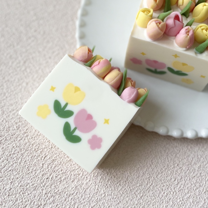 Flower Tulip Pattern Clay Extr - Soap Making Kit For Kids 评论和价格