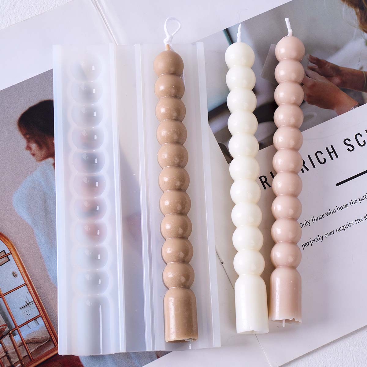3D Long Stripes Bubble Bead Pi - Soap Making Scents 评论和价格