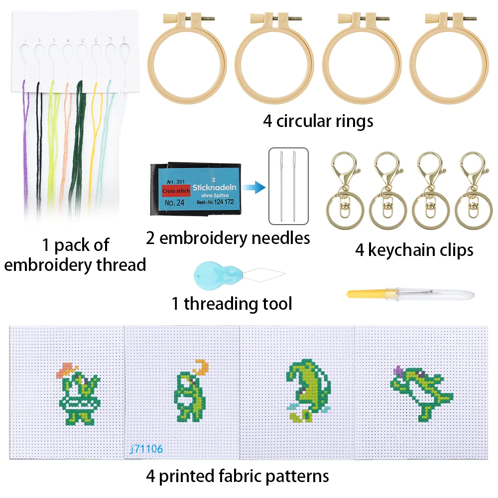 4pcs Embroidery Starter Kit DI - Soap Making Kit For Kids 评论和价格