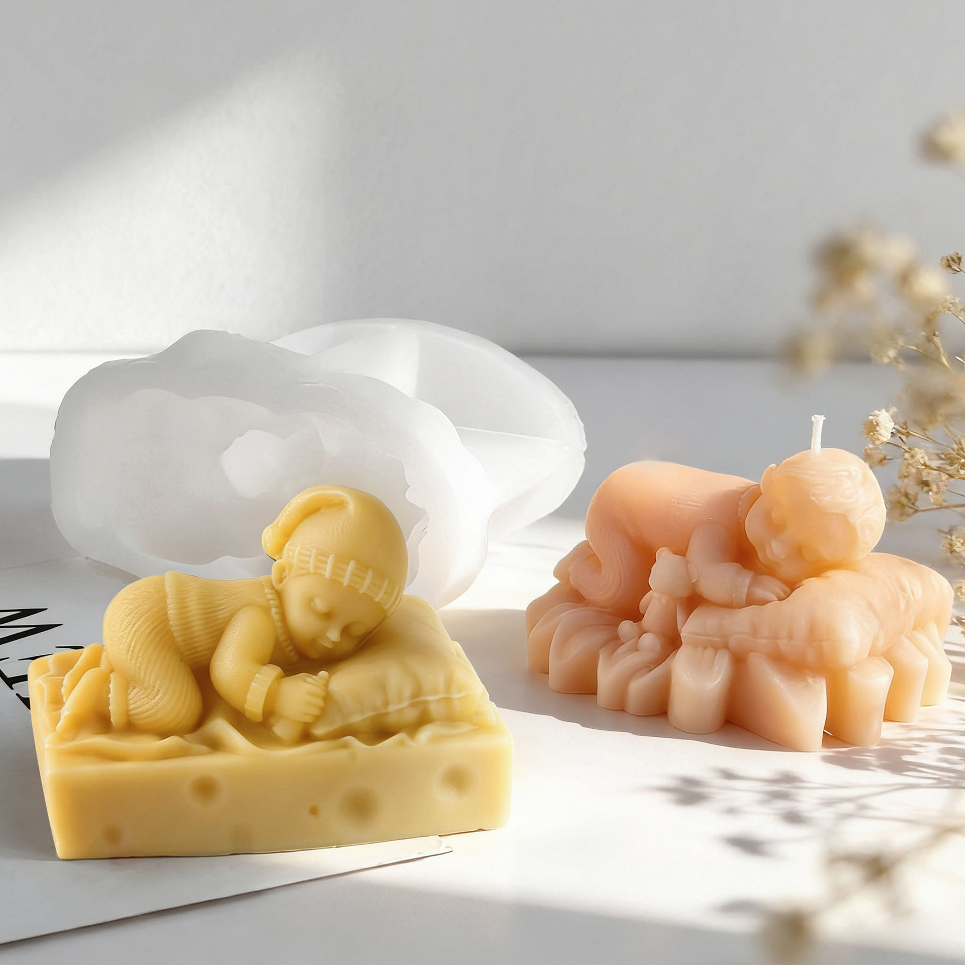 DIY Sleeping Baby Silicone Can - Soap Making Scents 评论和价格