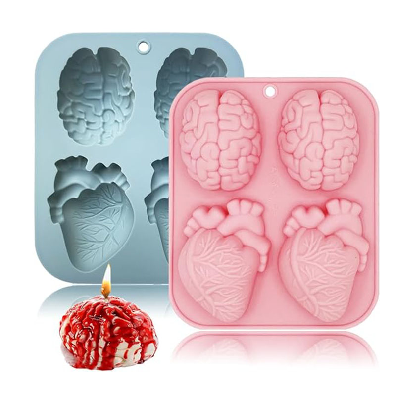 Human Brain And Heart Silicone - Soap Making Instructions 评论和价格