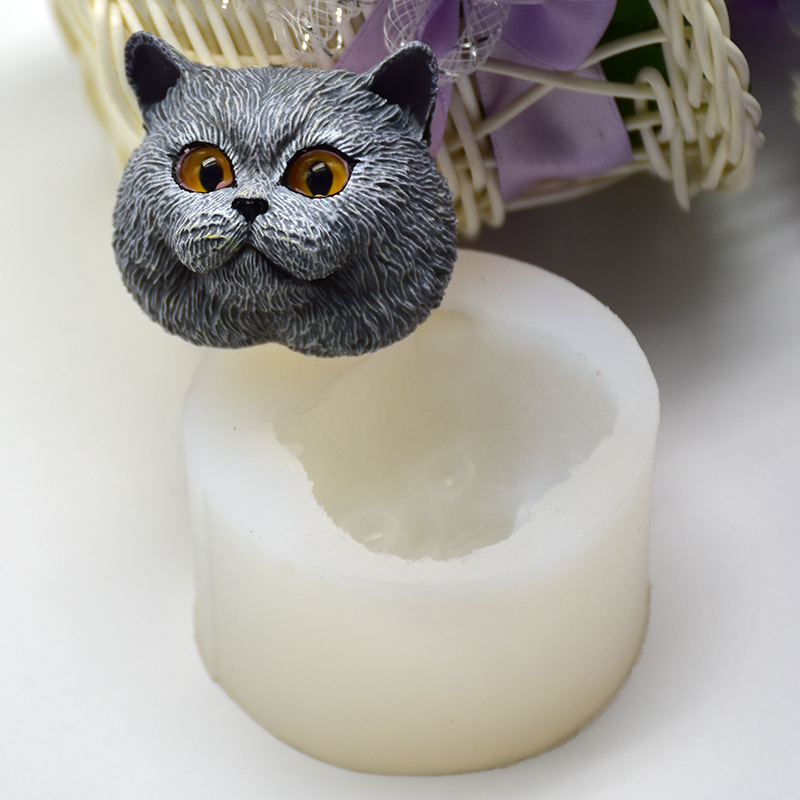 Silicone Mold Short-haired Cat - Soap Making Utensils 评论和价格