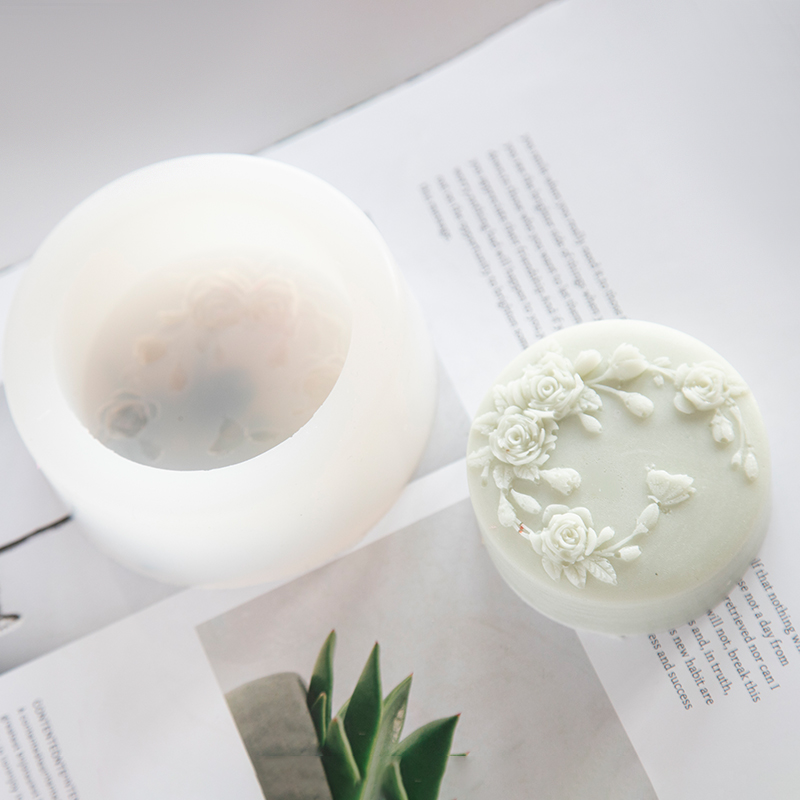 Round Shape Rose Flower Handma - Soap Making Scents 评论和价格