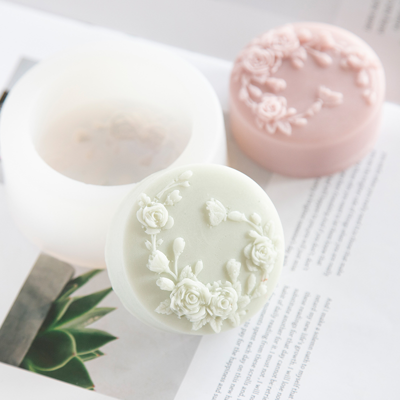 Round Shape Rose Flower Handma - Soap Making Scents 评论和价格