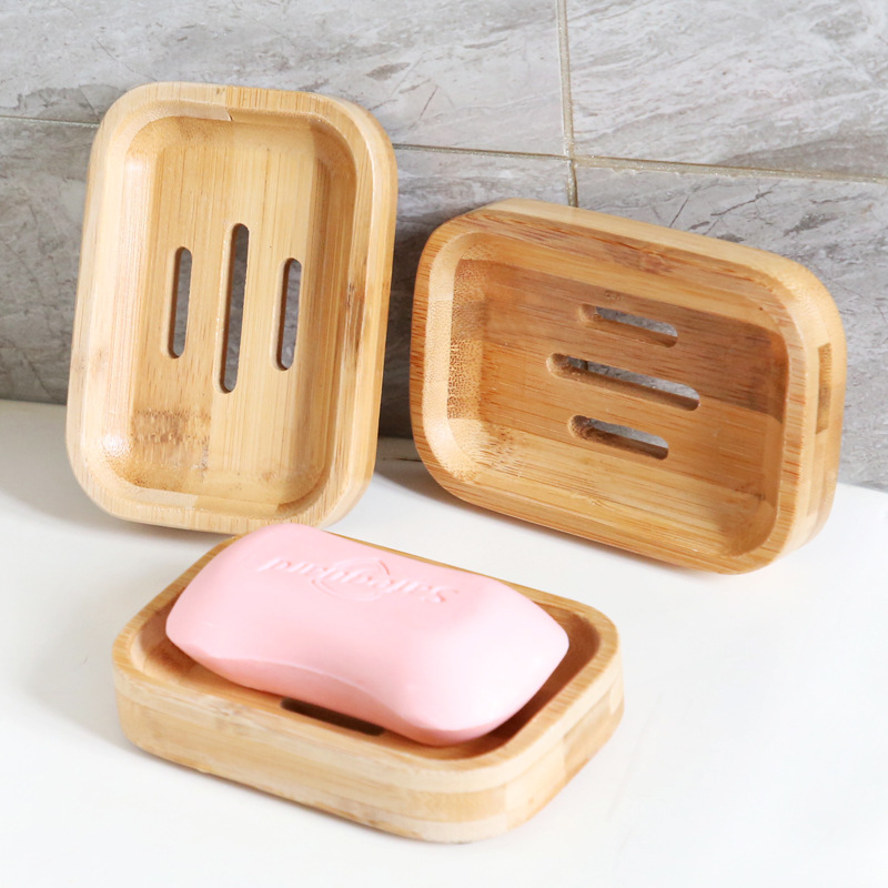 1 Pc Bamboo Wooden Soap Dish,  - Soap Making Dye 评论和价格