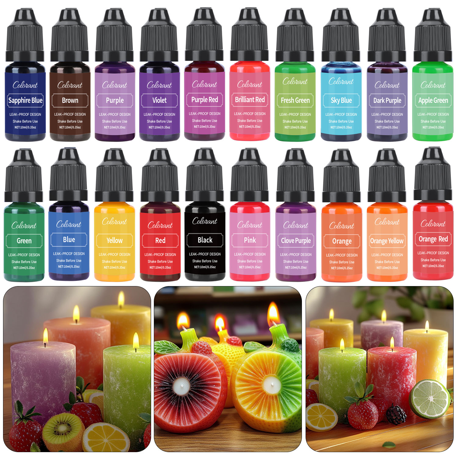 Liquid Candle Dye For Soy Wax  - Soap Making Dye 评论和价格