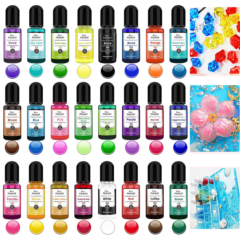 10ml/bottle Epoxy Resin Pigmen - Soap Making Dye 评论和价格