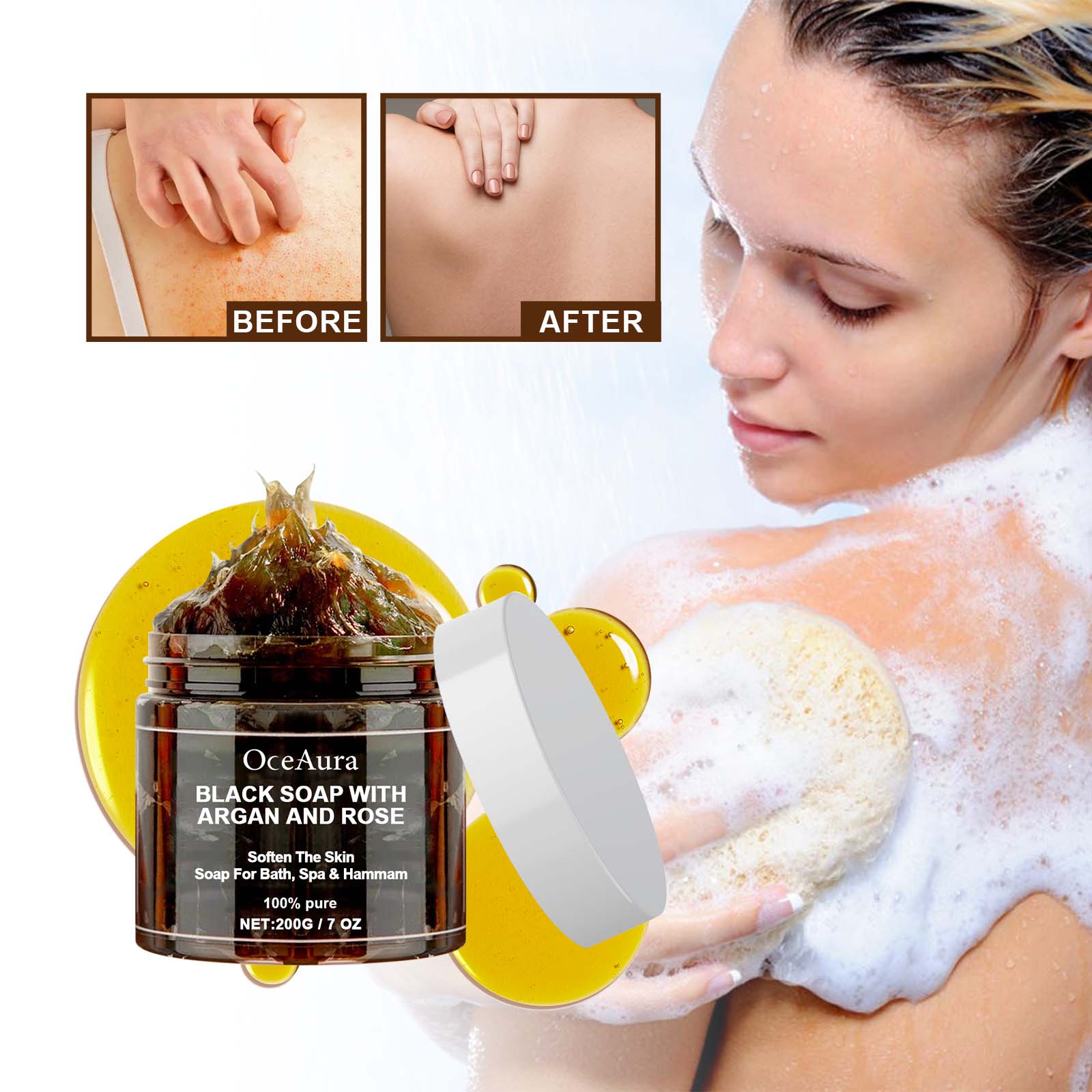 OCEAURA Black Soap With Argan  - Soap Making Fragrance Oil 评论和价格